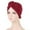 Burgundy, variant on Herrnalise Women Solid Braids India Muslim Ruffle Chemo Hat Head Wraps Turbans Beanie Cap Headwraps