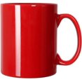 thumbnail image 1 of Taza de café de cerámica extragrande de 12 oz, taza de té súper grande de porcelana clásica con asa para la oficina y el hogar, color rojo, 1 of 5