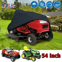 Universal Riding Lawn Mower Cover,IClover Waterproof Riding Mower Cover Heavy Duty Mildew Resistant UV Protection Tractor Covers Drawstring Universal Fits Decks up to 54" & Storage Bag, Black