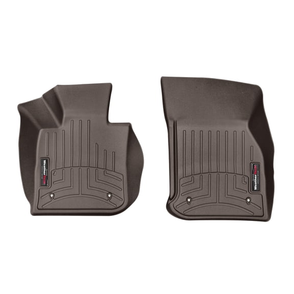 WeatherTech Custom Fit FloorLiners compatible with 2015-2024 MINI Hardtop - 1st Row (Driver & Passenger), Cocoa