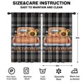 thumbnail image 2 of Thanksgiving and Fall Decor Turkey Design Tier Curtains 2 Pack Semi-Sheer,52x84in Kitchen Curtains Fall Holiday Long Curtain, 2 of 5
