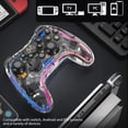 thumbnail image 4 of Wireless Controller Gamepad 3 Level Vibration Adjustable 6-Axis Somatosensory Chip for Switch Pro/Switch/Switch OLED/Switch Lite (Black), 4 of 7