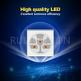 thumbnail image 4 of Ruiandsion 1157 LED Bulb BAY15D 12V Car Stop Tail Brake Reverse Rear Lights High/Low Beam Bulb Yellow 4pcs, 4 of 6