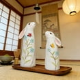 thumbnail image 3 of Whimsical Easter Wooden Owl And Bunny Desk Ornament For Home And Shows Resin Craft Decorations In Style 2PCS, 3 of 3