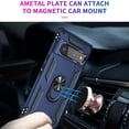 thumbnail image 6 of Compatible with Google Pixel 6 Pro Case Built-in 360 Ring Holder Kickstand, Extreme Protection Military Armor Magnetic Car Dual Layer Protective Heavy Duty Phone Cover For Google Pixel 6 Pro,Blue, 6 of 8