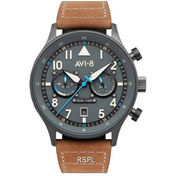 AVI-8 Hawker Hurricane Carey Dual Time Orissa Grey Dial Quartz AV-4088-04 Men's Watch
