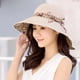 thumbnail image 2 of Eigraketly Sombrero de paja plegable para mujer y niña, para viajes al aire libre, playa, ala ancha Sombreros beige Eigraketly PS10131-03, 2 of 6