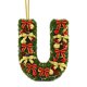 thumbnail image 1 of Adornos navideños artesanales decorativos para el árbol, monogramas decorativos acrílicos 2D con gorro de Papá Noel, 26 letras, adornos navideños colgantes para manualidades, decoración navideña para, 1 of 5