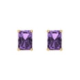 thumbnail image 3 of Clara Pucci 2Ct Alexandrite Emerald Cut VVS1 Screw Back Stud 14k Solid hypoallergenic Gold Designer Earrings For June, 3 of 7