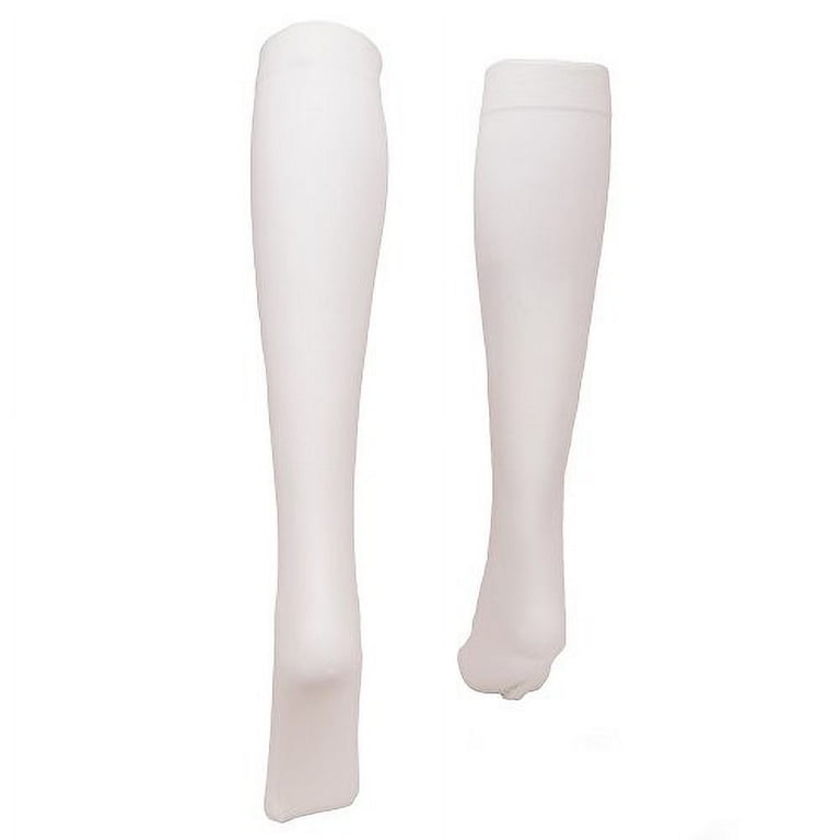 Opaque Knee High Socks Adult White Opaque Knee High Socks Adult White