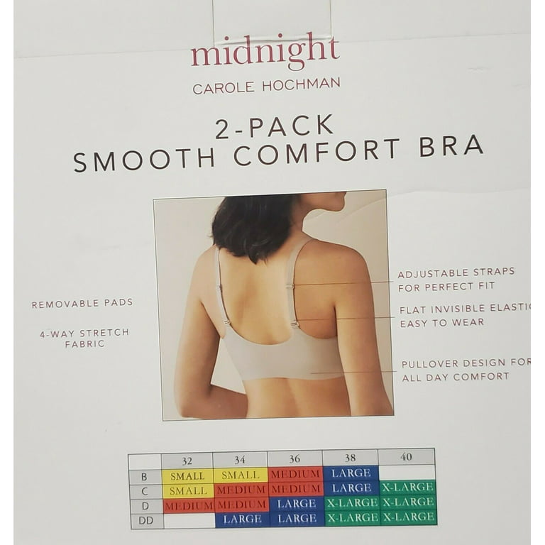 Midnight by Carole Hochman, Intimates & Sleepwear, Carole Hochman  Seamless Comfort Bra 2 Pack All Sizes