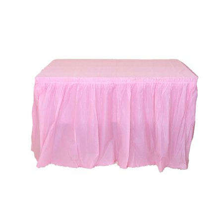 

IOAOAI Table Skirt Eye-catching Table Skirt Washable PEVA Decorative Waterproof Desk Dress Cover for Home