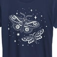 thumbnail image 3 of Instant Message - Celestial Moths - Women's Short Sleeve Graphic T-Shirt, 3 of 6