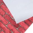 thumbnail image 6 of Peel and Stick Wallpaper Stone Brick Stick on Wallpaper 17.7 X 196.8 inches Cleanable Self-Adhesive Removable Home Decorate Wall Paper, Red, 6 of 7