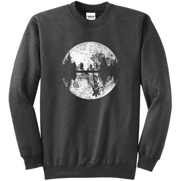 The Upside Down Mike Dustin Eleven and Will Full Moon Bike Ride Sweatshirt