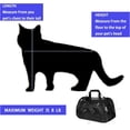 thumbnail image 3 of Pet Carrier Cat Cattier Soft-Sided Carriers for Small Medium Cats Dogs Puppies Pet Carrier Airline Approved Cat Dog Pet Travel Carrier, Black, 3 of 6