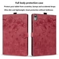 thumbnail image 6 of Allytechgroup Flip Case for Apple iPad (A16) 11th Gen 11" 2025/ iPad 10th Gen 10.9" 2022, Stylish Blossom PU Leather Auto Sleep Wake Protective Pencil Holder Shockproof Case for iPad 11/ iPad 10,Red, 6 of 8