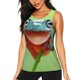 thumbnail image 1 of Fotbe Flying Frog On Branch Blusas Sin Mangas para Mujer – Estilo Casual, Corte Suelto, Slim-Fit, Cuello Redondo Deportivo, Tops de Verano para Gimnasio y Yoga-XX-Large, 1 of 7
