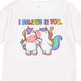 thumbnail image 4 of Inktastic I Believe in You Cute Rainbow Unicorns Boys or Girls Long Sleeve Toddler T-Shirt, 4 of 5
