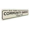 thumbnail image 3 of Old Town Community Garden Novelty Sign, Metal Wall Decor - 4x18 inches, 3 of 4