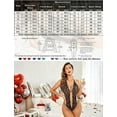 thumbnail image 6 of Chunoy Women Sexy Lingerie One Piece Lace Lingerie Bodysuit Deep V Teddy Babydoll Nightgown Sleepwear, 6 of 6