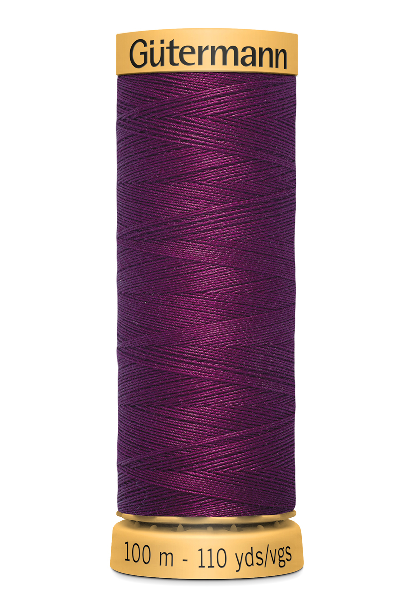 Gutermann 110 Yd Natural Cotton Thread-Dark Purple