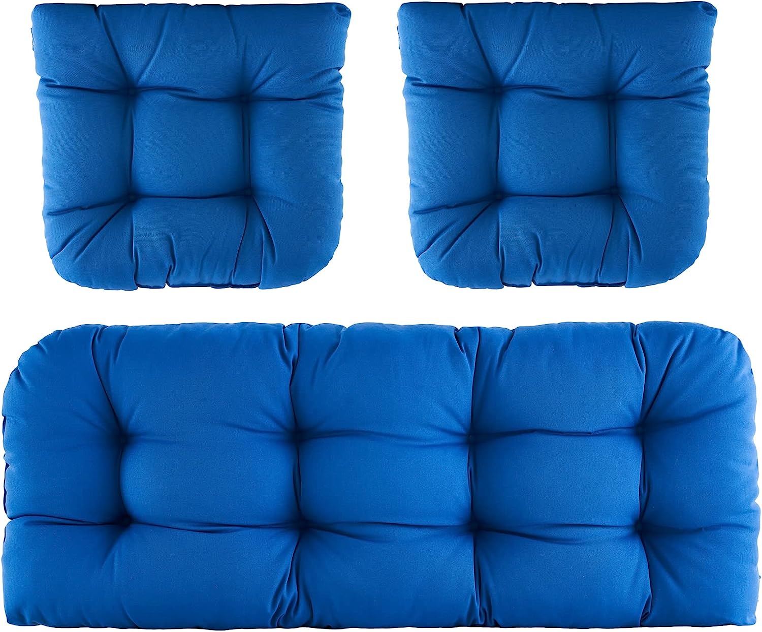 SHMAMT Outdoor Chair Cushions,3 Piece Loveseat Outdoor Cushions Set