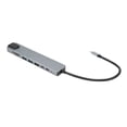 thumbnail image 3 of Adaptador de concentrador USB C 8 puertos Bling Bling tipo C adaptador Ethernet estación de acoplamiento diseño aerodinámico, 3 of 12