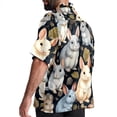 thumbnail image 3 of Tmall Men's Short Sleeve Hawaiian Shirt, Poplin Casual Printed Button Down, Summer Beach Unisex Shirts, 3 of 6