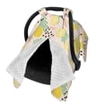 thumbnail image 2 of Daiia Lemon Leaves Pattern Car Seat Cover for Babies, Mom Nursing Covers Breastfeeding Scarf, Multi Use Infant Carseat Canopy for Newborn Carrier/Stroller, 2 of 9