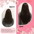 thumbnail image 5 of Extensiones de cabello KPVxxve I Tip, marrón oscuro, 50 g, 22 pulgadas, para mujer, 5 of 5