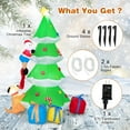 thumbnail image 6 of Costway 7 FT Inflatable Christmas Tree with Santa Claus & Dog Self-inflating Decoration, 6 of 11