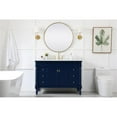 thumbnail image 6 of Elegant Decor Lexington 48" Solid Wood Single Bathroom Vanity in Blue, 6 of 8
