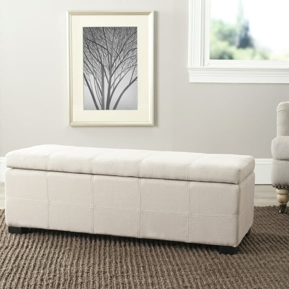 SAFAVIEH Madison Storage Bench Large Taupe