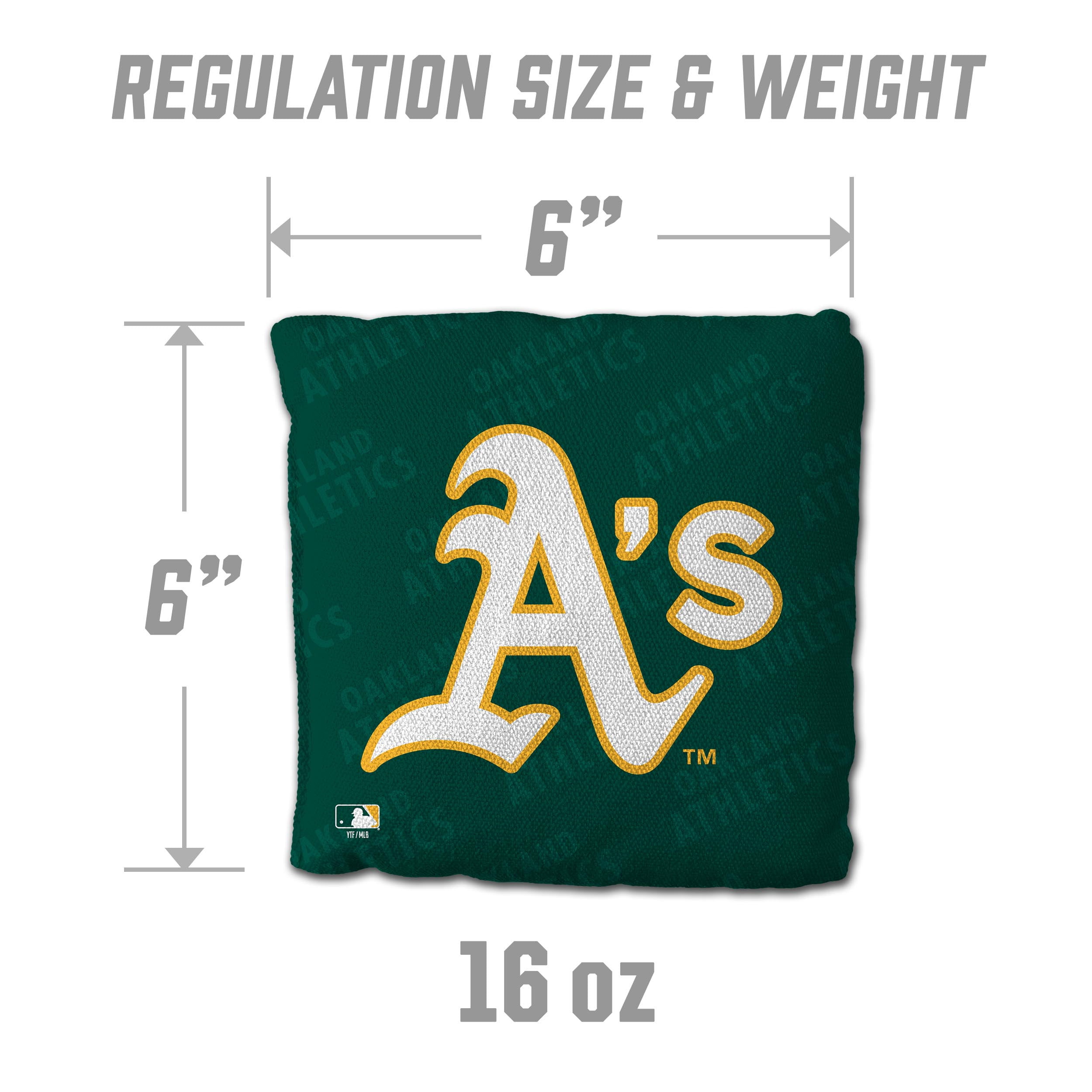 MLB Oakland Athletics Cornhole Bags - 4PK - Green