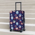 thumbnail image 6 of Fotbe pirate owls and boats Luggage Cover Protector, Suitcase Protector，Scratch and Dirt Resistant, Fits 18-32 Inch Luggage-X-Large, 6 of 7