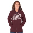 thumbnail image 3 of Cast Spells Not Dice Dragon Gamer Zip Up Hoodie Men's Women's Brisco Brands L, 3 of 6
