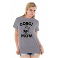 thumbnail image 5 of Corgi Mom Dog Pet Parent Fur Mama Women's Graphic T Shirt Tees Brisco Brands S, 5 of 5