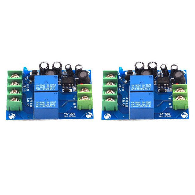 2X 220V Interrupteur Automatique 2 Voies 10A Double Alimentation 2 en 1 Sortie Panne de Courant Module de Transfert