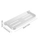thumbnail image 3 of Bandeja de almacenamiento plegable para baño | Soporte de pared sin perforaciones | Estante de aleación de aluminio de 30 cm para artículos de tocador y cosméticos | Blanco o gris, 3 of 6