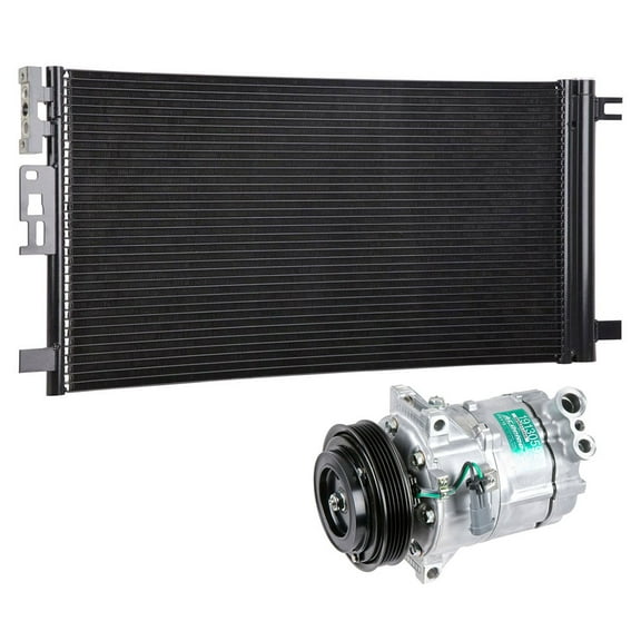 For Pontiac G5 Saturn Ion OEM Sanden AC Compressor w/ A/C Condenser Drier - BuyAutoParts