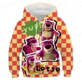 thumbnail image 2 of Lindo Disney Toy Story 4 oso de fresa 3d dibujos animados dibujos animados impreso niños Sudadera con capucha niños y niñas Hoodie160 zhangmengya CONDUJO, 2 of 2