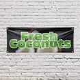 thumbnail image 5 of Fresh Coconuts Banner Sign 18 Inch x 48 Inch | 13 oz Vinyl with Metal Grommets | Heavy-Duty Single-Sided Outdoor Durable Printed High-Quality Weatherproof | Made in the USA, 5 of 6