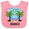 thumbnail image 3 of Inktastic Summer Vacation in Jamaica Boys or Girls Baby Bib, 3 of 4