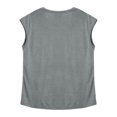 thumbnail image 4 of TiaoBug Men's Workout Tank Tops Sleeveless Cut Off Gym Shirts Athletic Running Beach Vest Dark Gray XL, 4 of 5