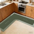 thumbnail image 4 of L-shaped Kitchen Mat Non-Slip Absorbent Microfiber Rug for Cooking Washable Corner Carpet for Sink Area, 4 of 7
