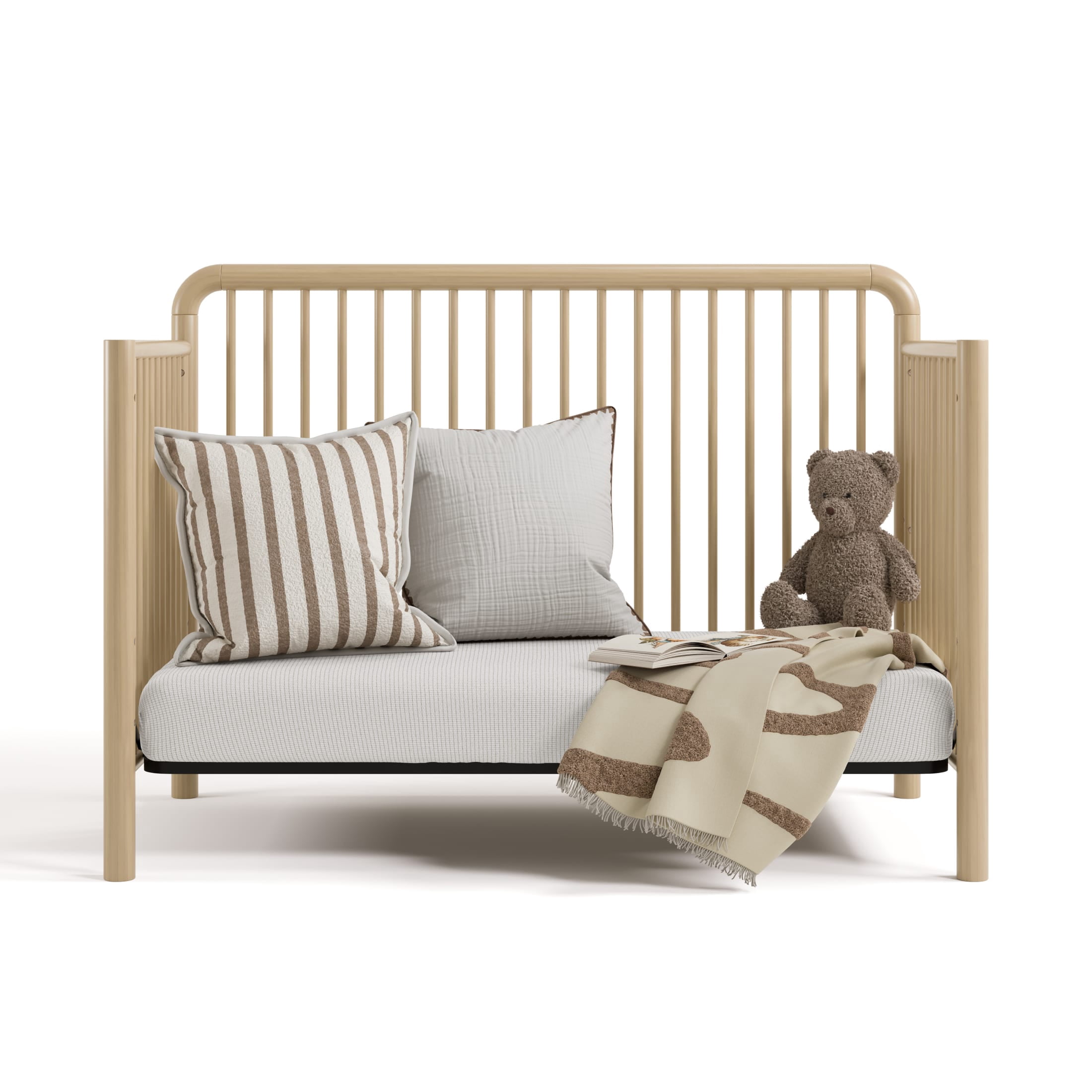 Storkcraft Porto 5-in-1 Convertible Crib with Bonus Toddler Guardrail - Driftwood
