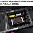 thumbnail image 4 of Car Armrest Storage Box For Palisade 2023 Organizer TrayN T2E2 Console Lot Y6, 4 of 8