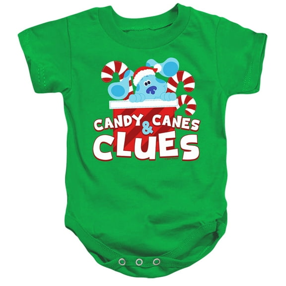 Blue'S Clues & You Christmas Candy Canes And Clues Unisex Infant Snap Suit for Baby