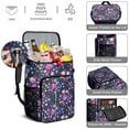 thumbnail image 3 of Celestial Moon and Stars Cooler Backpack, Space Exploration Design, Leakproof and Insulated for All-Day Outdoor Use, 3 of 6